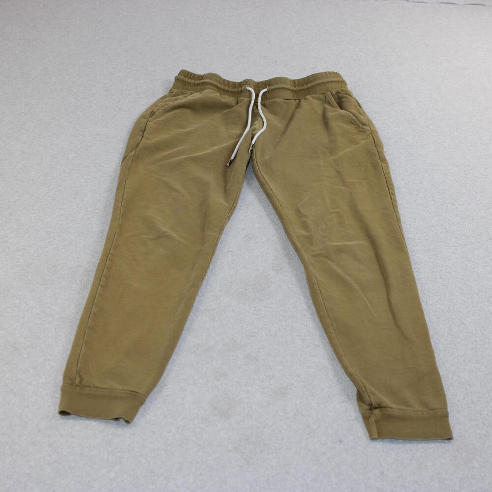 MATE The Label Pants Women Small Green Organic Cotton Jogger French Terry READ